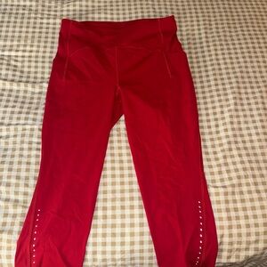 lululemon athletica Red Leggings